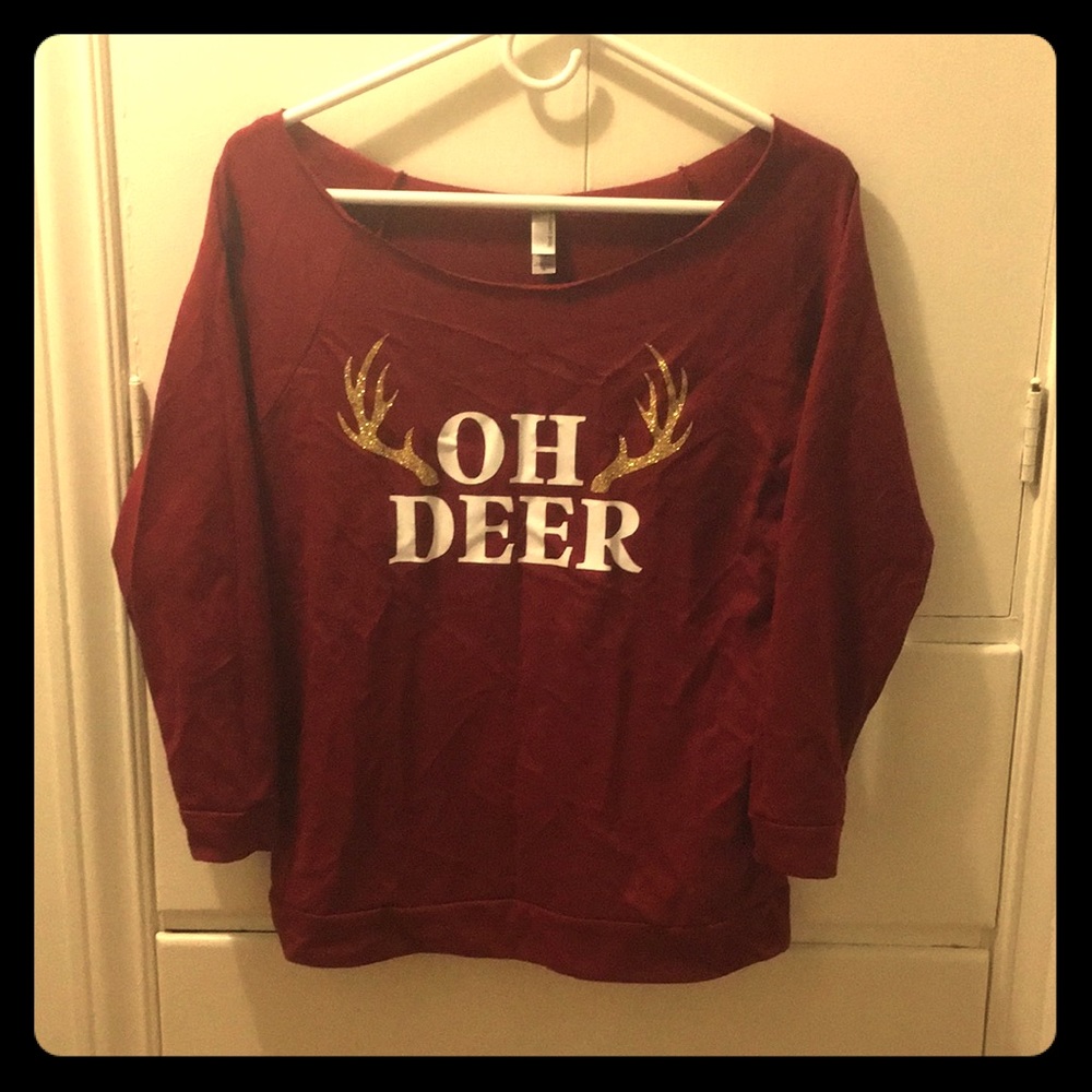 Next Level Apparel Oh Deer 3/4 Sleeve